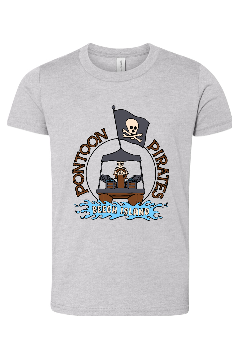 Beech Island Pontoon Pirates Youth BELLA + CANVAS CVC Unisex Jersey Tee