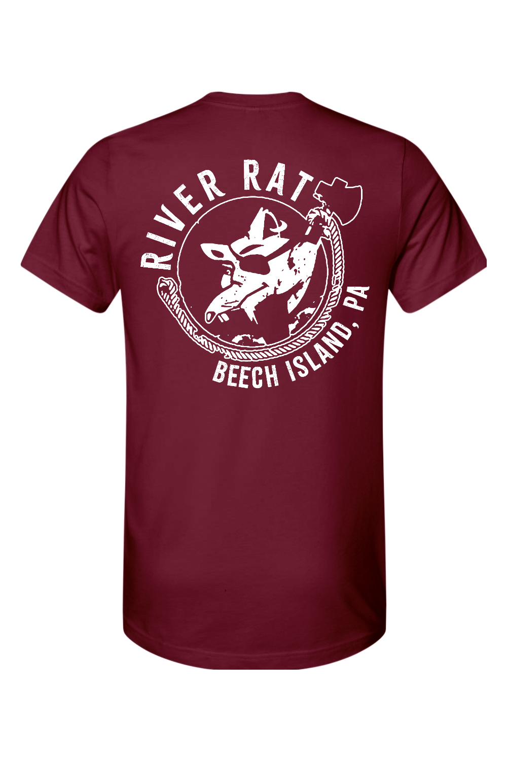 Beech Island River Rat Front & Back Bella + Canvas Jersey Tee