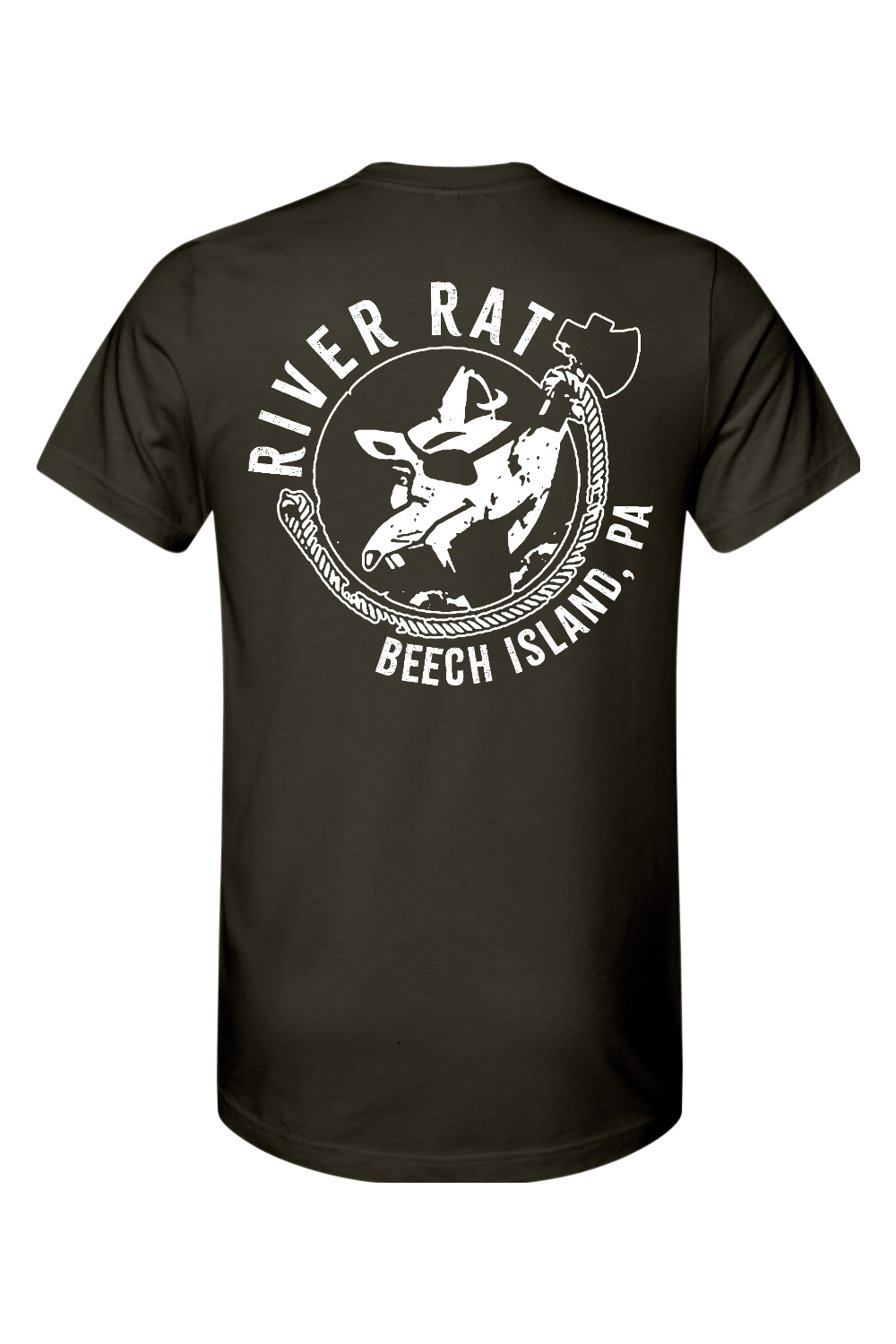 Beech Island River Rat Front & Back Bella + Canvas Jersey Tee