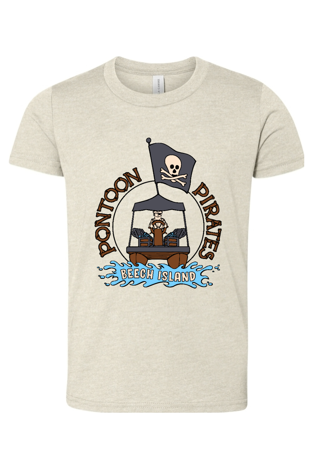 Beech Island Pontoon Pirates Youth BELLA + CANVAS CVC Unisex Jersey Tee