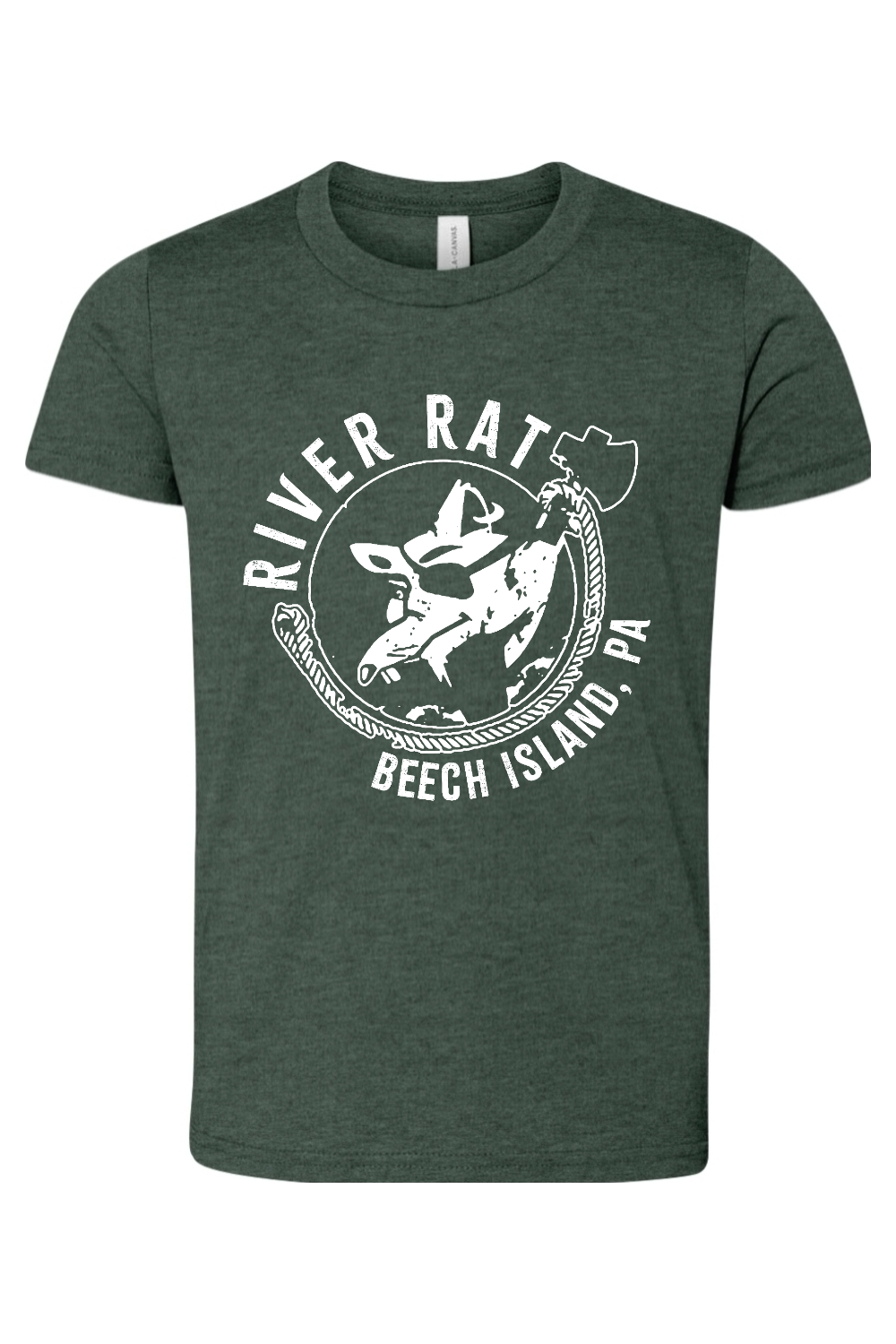 Beech Island River Rat Youth BELLA + CANVAS CVC Unisex Jersey Tee