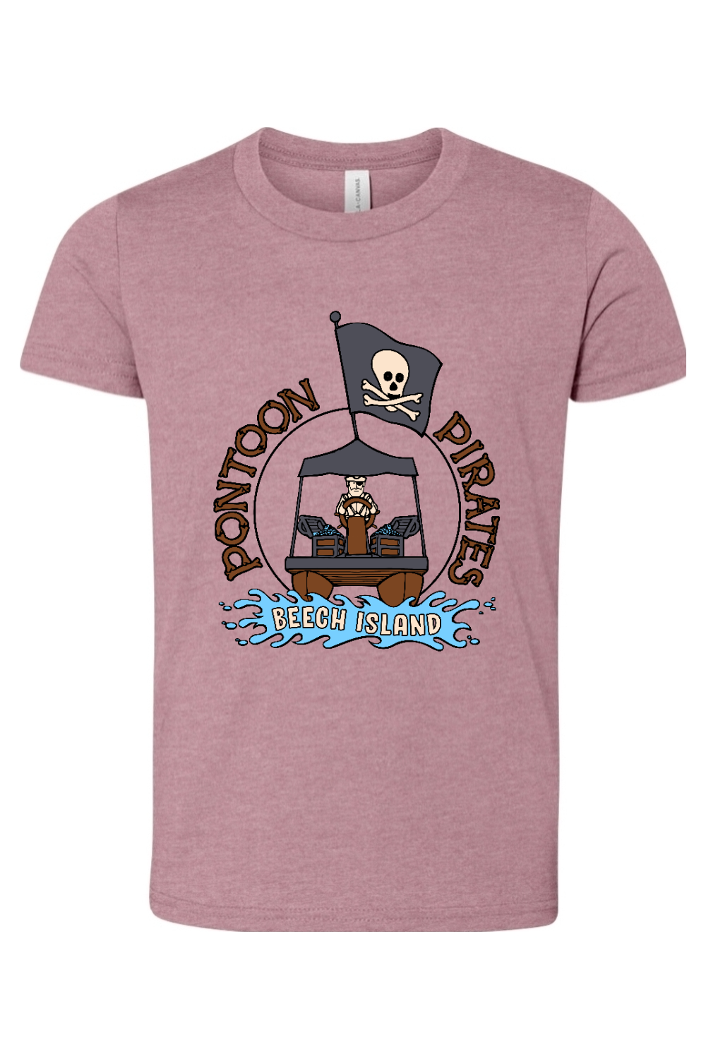 Beech Island Pontoon Pirates Youth BELLA + CANVAS CVC Unisex Jersey Tee